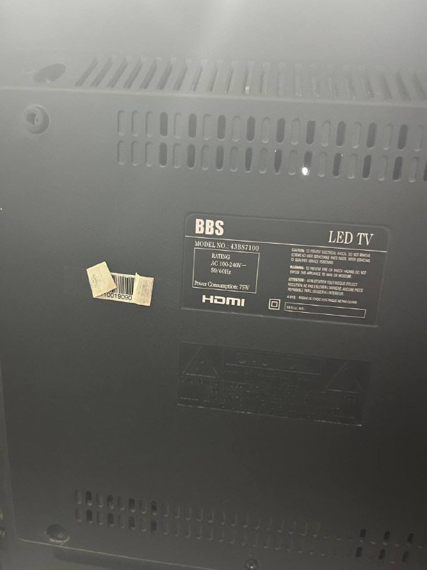 Телевизор BBS Smart TV 43’ 3