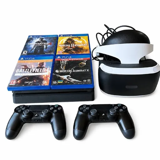 PS4 Slim 500GB, VR шлем, игры