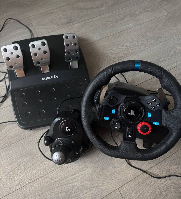 Игровой гоночный руль Logitech G29 с педалями и рычагом