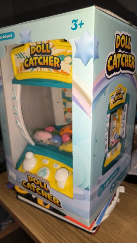 Игрушка автомат с клешней и мягкими игрушками