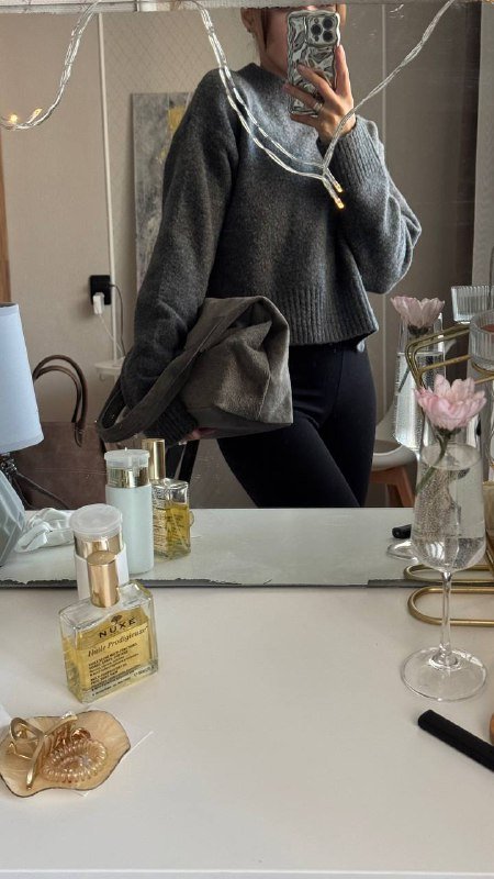 Косуха Zara, теплый свитер, итальянская сумка 5