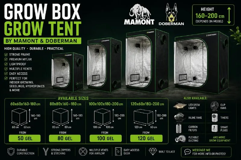 Гроубокс grow tent