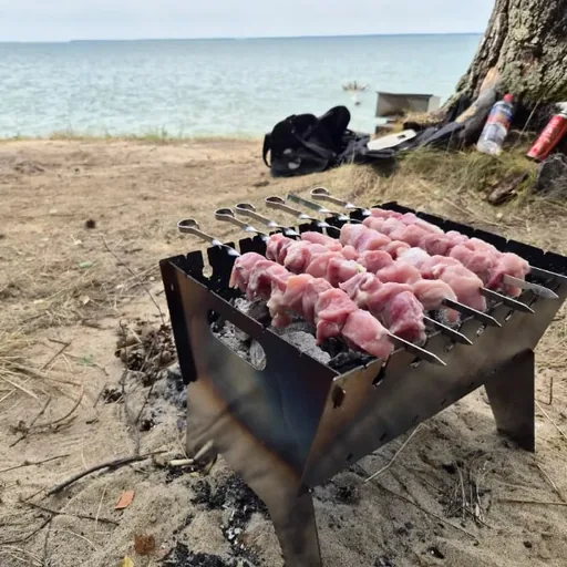 Разборной мангал, решетка для гриля