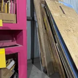 Производственные отходы, листы МДФ, стол, тумбы, алюминиевые профили 3