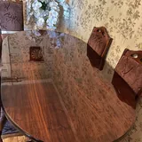 Раздвижной обеденный стол, 6 стульев 4