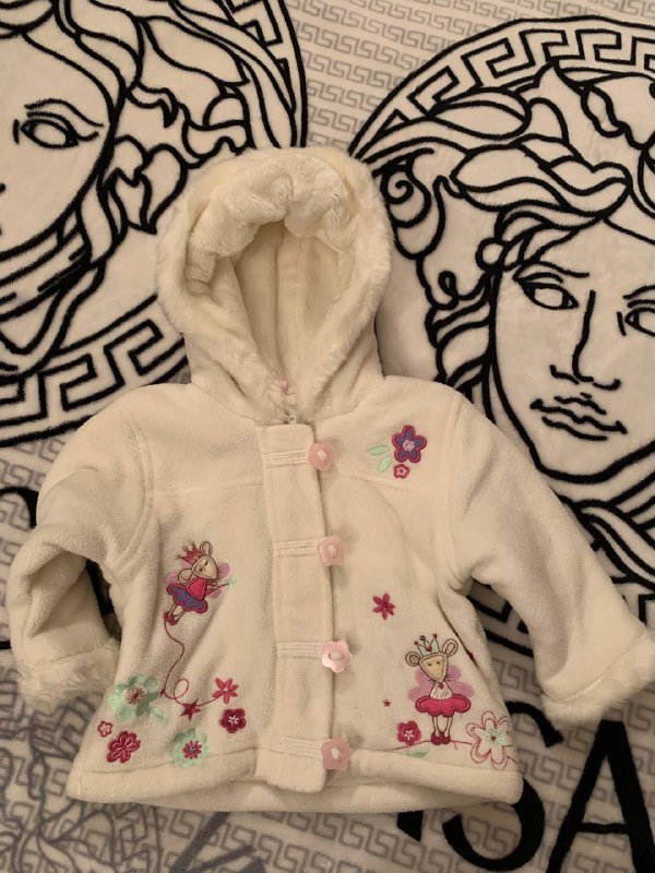 Детская теплая куртка с капюшоном