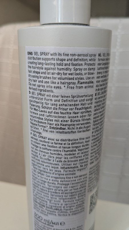 Indola Gel Spray фиксирующий спрей для волос 2