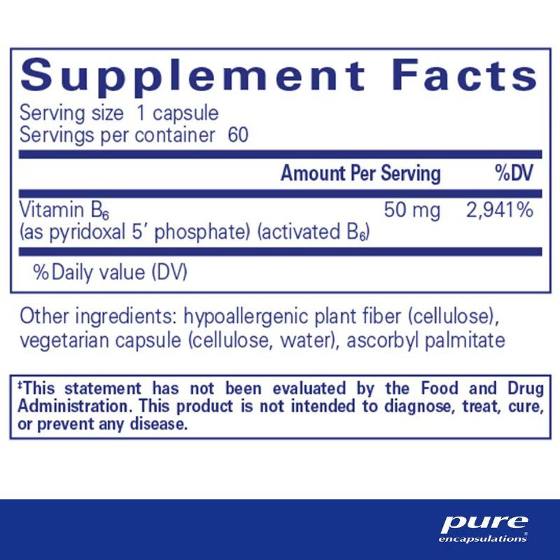 Pure Encapsulations Vitamin B6 P5P 50 2