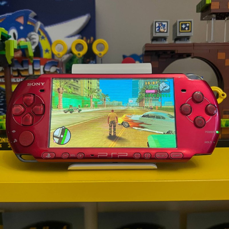 PSP 3000 Radiant Red портативная ретро консоль 2