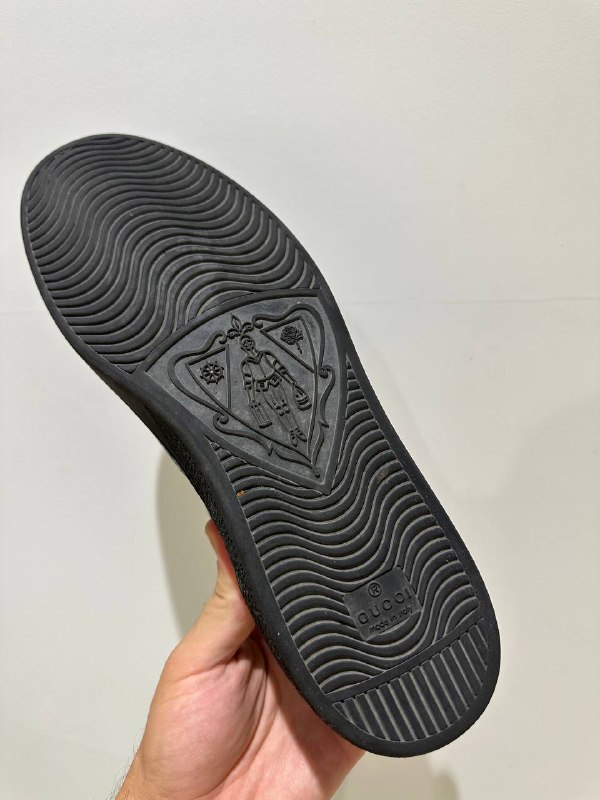 Мужские кроссовки Gucci Ace черные GG размер 45 5