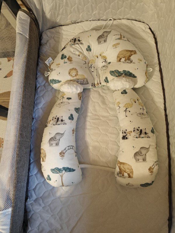 Манеж, кроватка детская, стерилизатор, подушки, шезлонг, мобиль, одежда для малыша 5