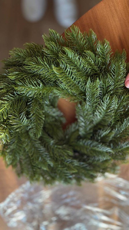 Новогодний венок литой лапник 2