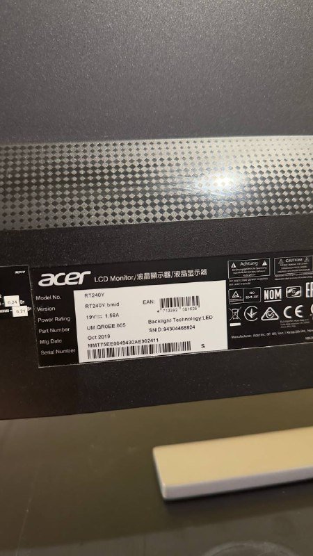 Монитор Acer RT240Y 23.8 дюйма 2