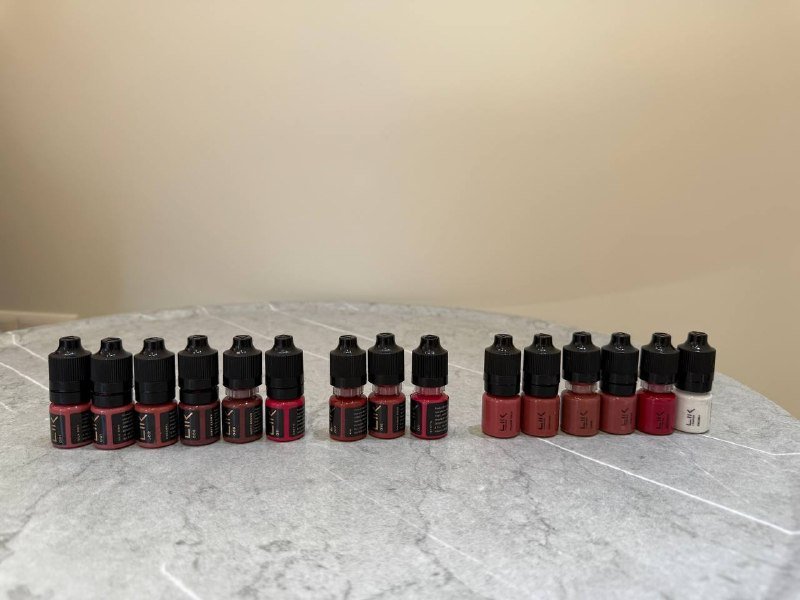 Пигменты для губ lik 5 ml, разные оттенки