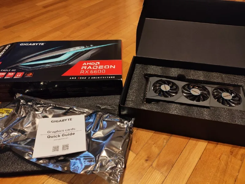 Видеокарта Gigabyte Radeon RX 6600 EAGLE 8GB 1