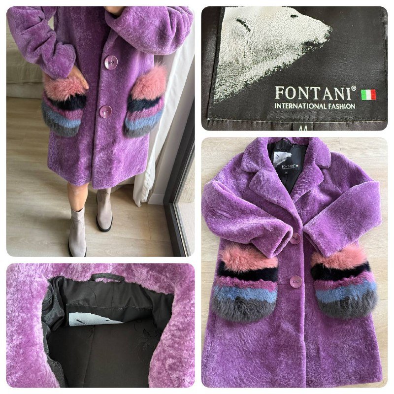 Итальянская шуба Fontani из натурального меха