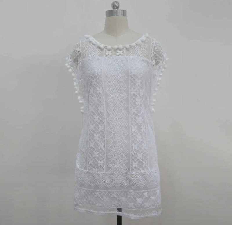 Белое кружевное платье, Size S, Новое 3