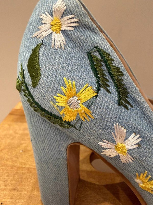 Туфли на высоком каблуке черные, серебро, джинсовые, бежевые лодочки 37 размер 8