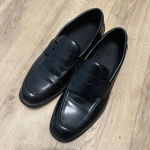 Черные лоферы Mango