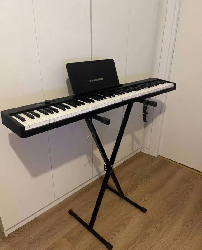 Цифровое складное пианино с чехлом стойкой педалью 2