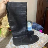 Сапоги 38,5 размера, чёрные и коричневые 3
