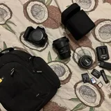 Canon EOS 200D, объективы, SD-карты, фоторюкзак 1