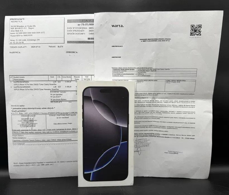 IPhone 16 pro max 256Gb Black titanium