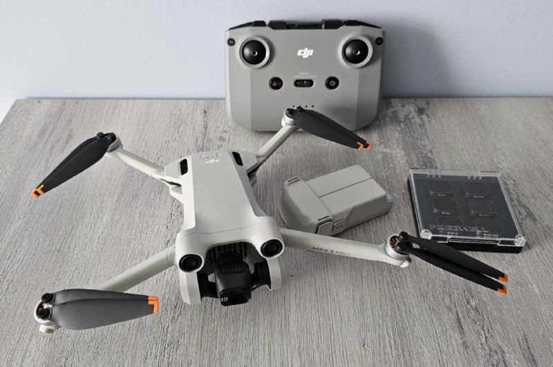 DJI Mini 3 Pro, RC-N1 remote, ND filters, accessories