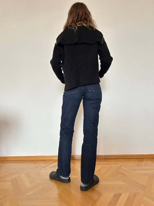 Джинсы Zara Flare High Rise, Джинсы Uniqlo U Straight, Платье Gate31 4