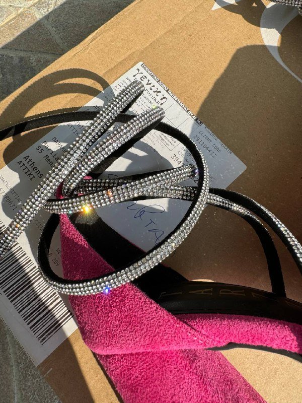 Туфли цвета фуксия на устойчивом каблуке 3