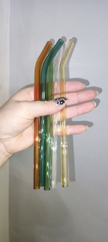 Стеклянные трубочки 5 шт