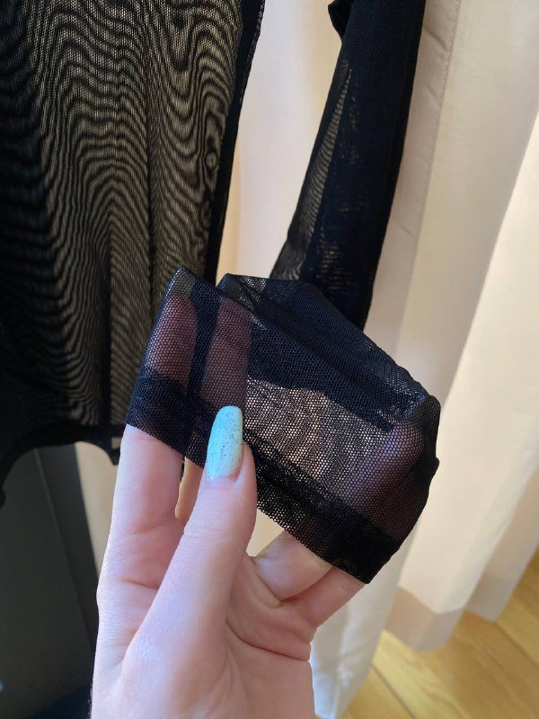 Водолазка-сетка с длинным рукавом женская 6