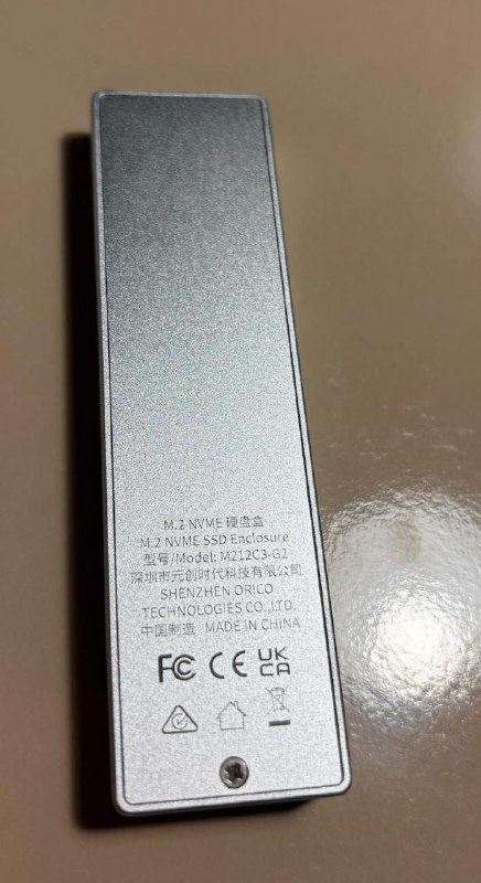 NVMe SSD Kingston 500GB and Orico Case 2