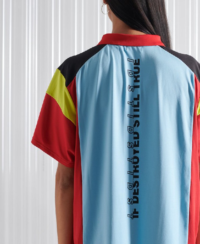 Платье спортивного кроя Superdry голубое S M 4