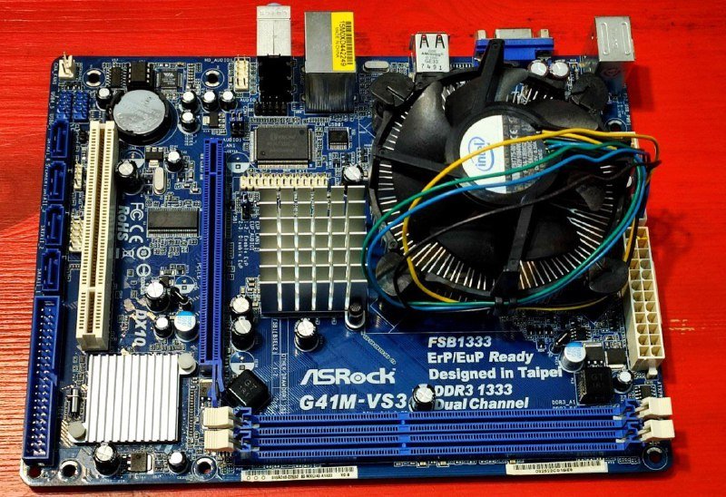 Материнская плата ASRock G41M-VS3 и процессор Intel Core2 Duo E8400