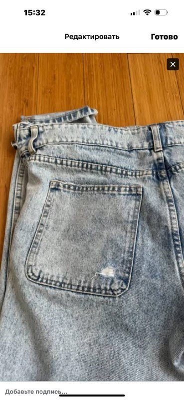 Мужской комбез Bershka denim из натурального джинса 6