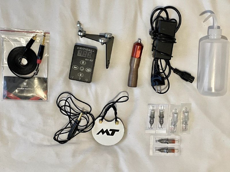 Тату набор Skinductor Vertigo, блок питания, педаль, иглы