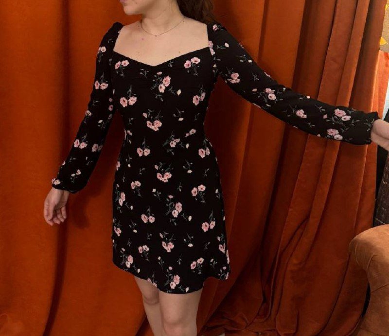 Чёрное платье размер XS/S