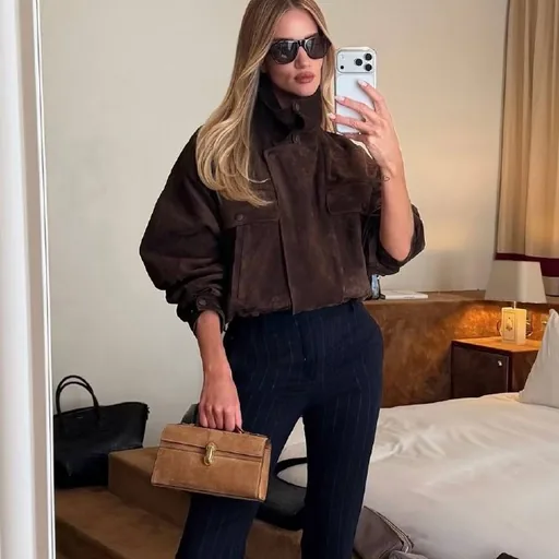 YSL Yves Saint Laurent suede jacket