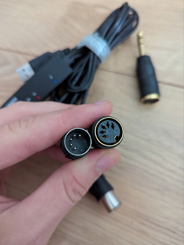 Doremidi MIDI to USB converter и MIDI to Jack 6.3 адаптеры 2