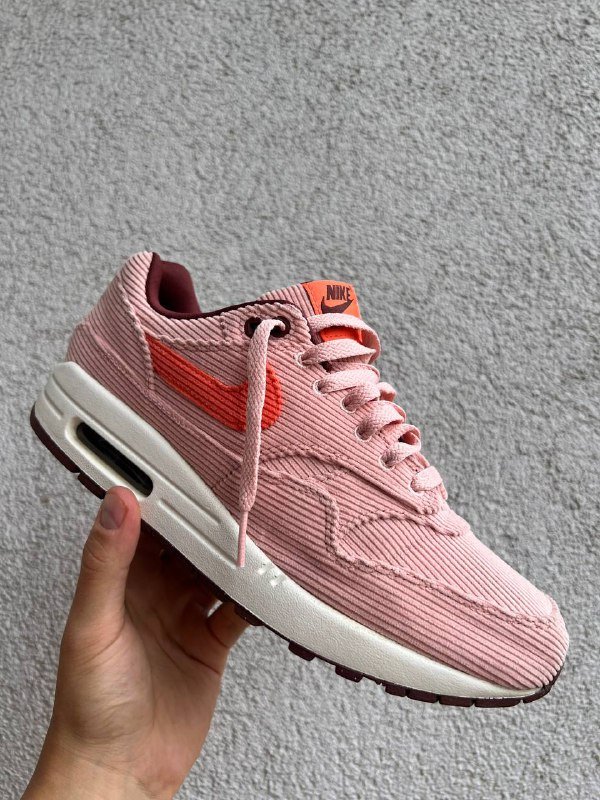 Кроссовки Nike Air Max 1 Premium Coral Stardust Corduroy, размер 41 4