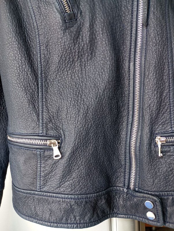 Женская куртка Massimo Dutti из натуральной кожи 4