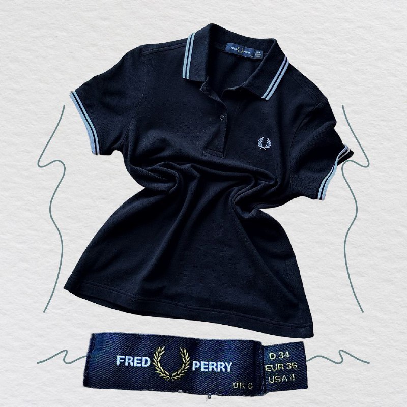 Поло Fred Perry, кроп футболки Zara, Pull&Bear XS