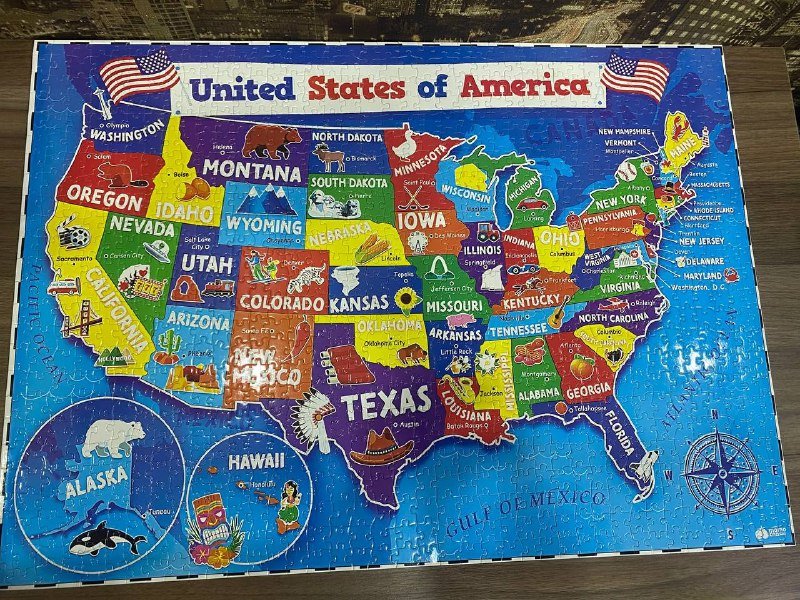 Пазлы Карта, Собаки