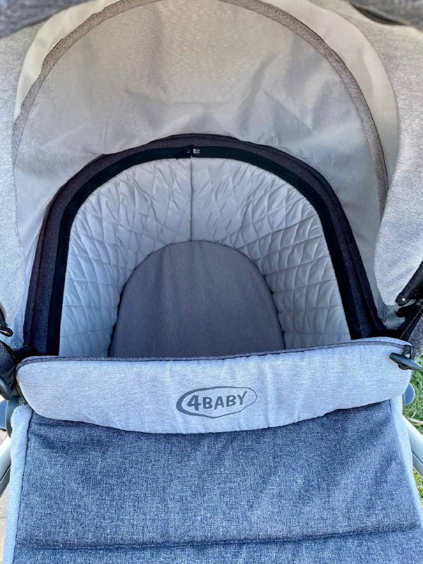 Коляска 4BABY COSMO 2в1 с двумя блоками и москитной сеткой 2