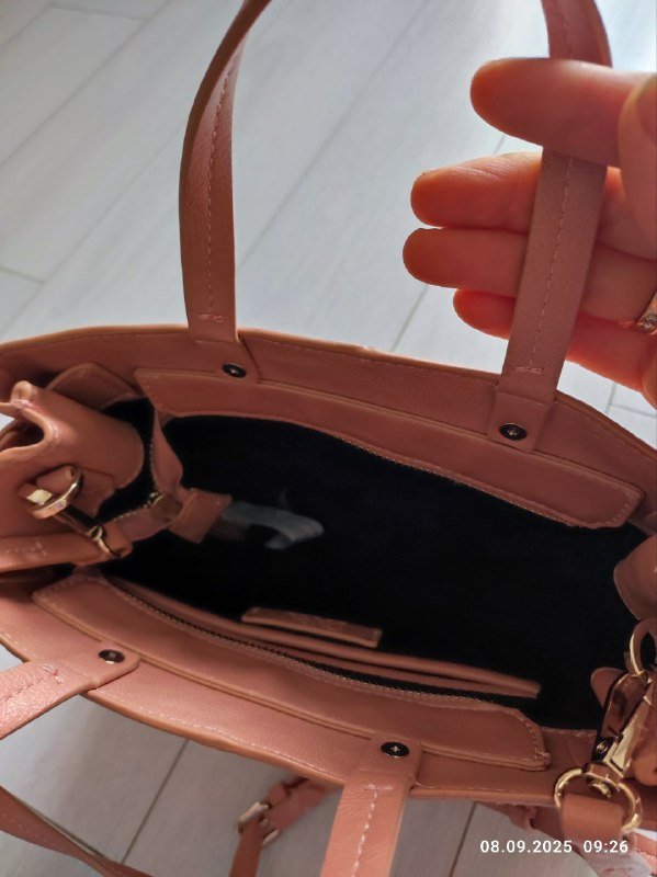 чёрная сумка, розовая сумка Zara 5