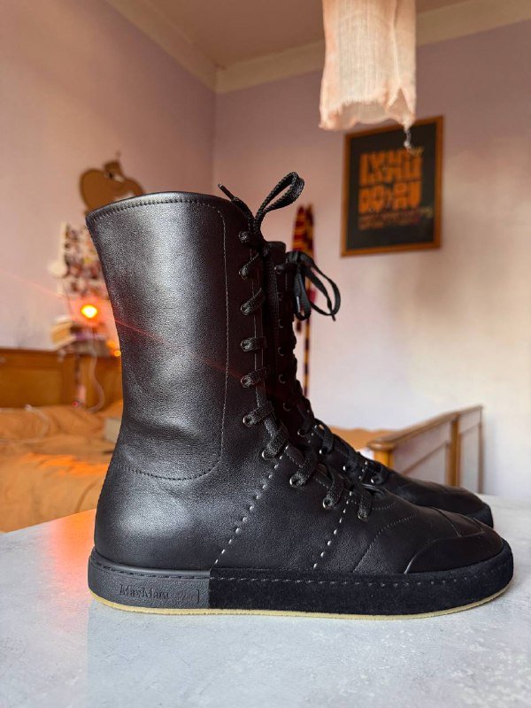 Max Mara ботинки 41 размер из натуральной кожи 4