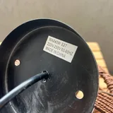 Подвесная люстра с плетёным абажуром 4
