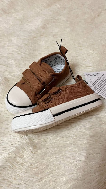 Детские кеды новые коричневые и зеленые 3