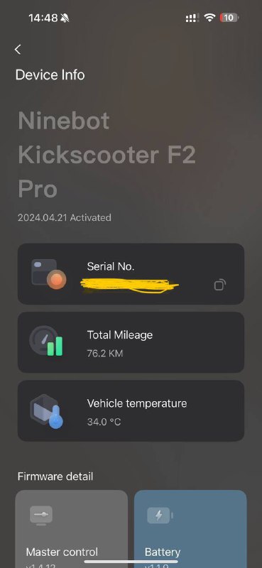 Самокат Ninebot Kickscooter F2 Pro 4